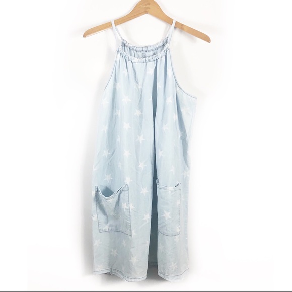 Old Navy Dresses & Skirts - Old Navy chambray star print dress XL